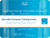 Центр «Специалист»  награжден сертификатом Cisco Learning Partner Associate Champion, в очередной раз подтвердив звание лучшего учебного центра в России!