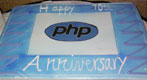 Торт 10-я годовщина PHP